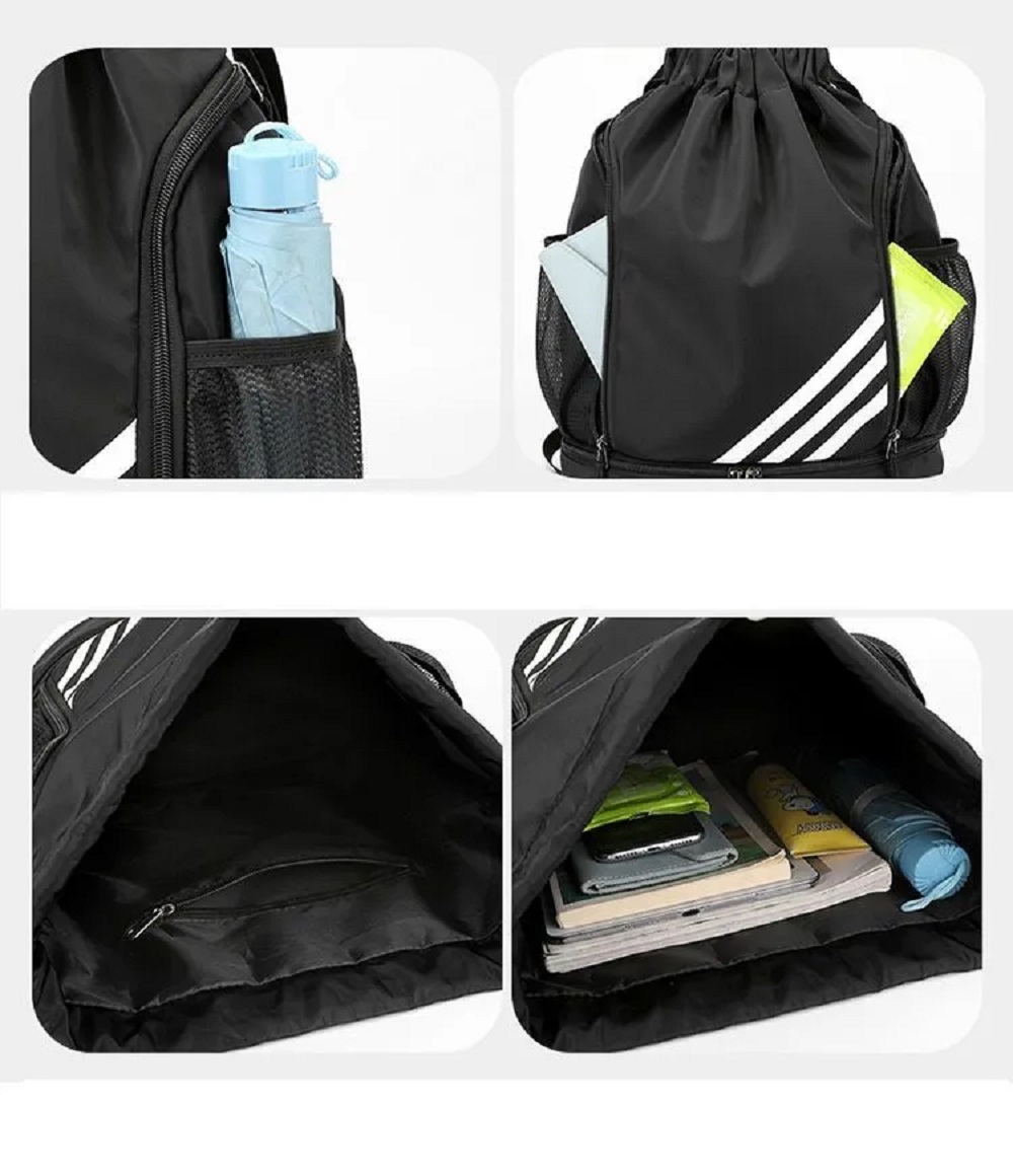 Рюкзак-мешок myTrend Спортивный универсальный черный - фото 4