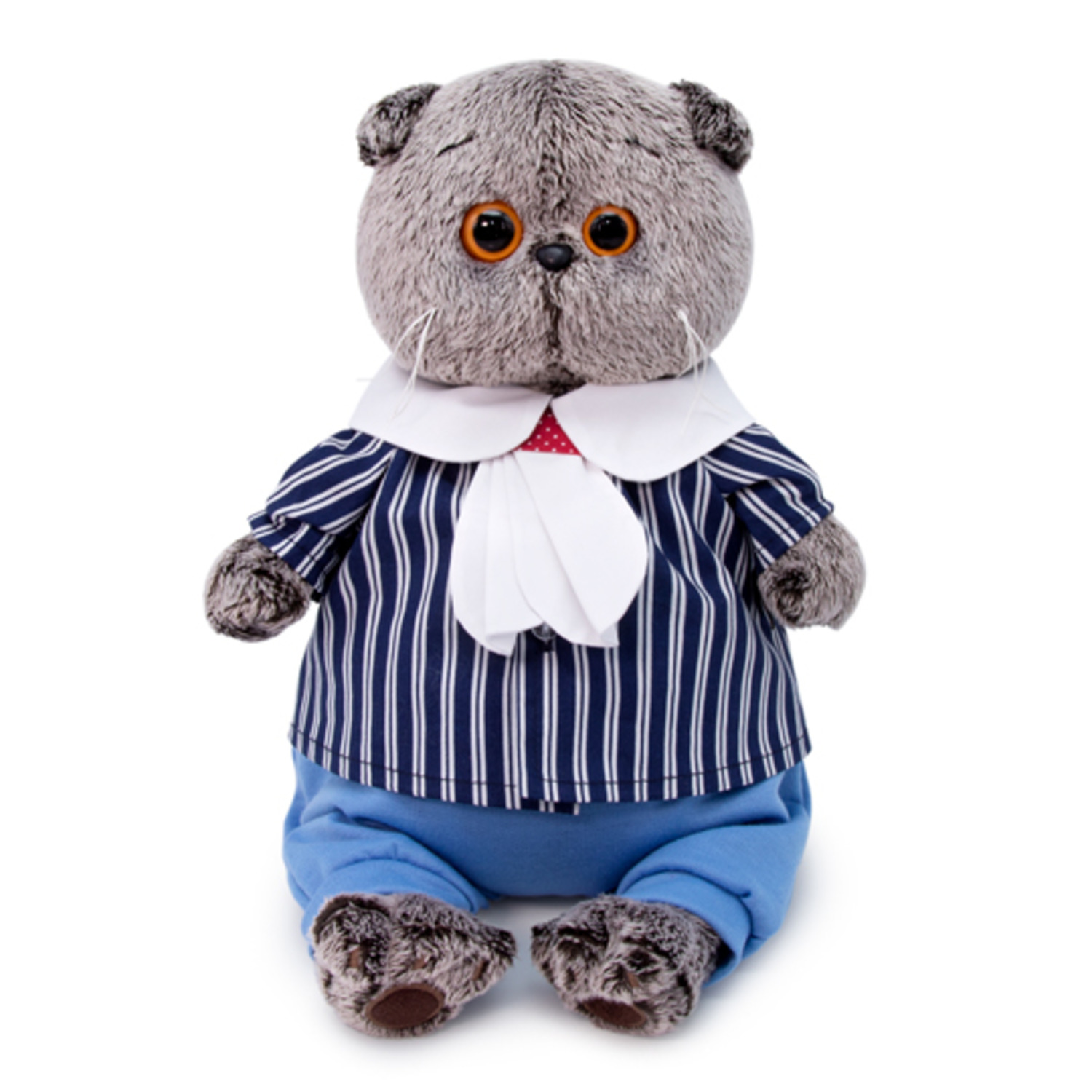 Мягкая игрушка BUDI BASA Кот Басик в морском костюме 30 см BB017 - фото 1