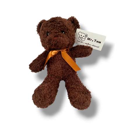 Мягкая игрушка медведь SHARKTOYS коричневый 30 см