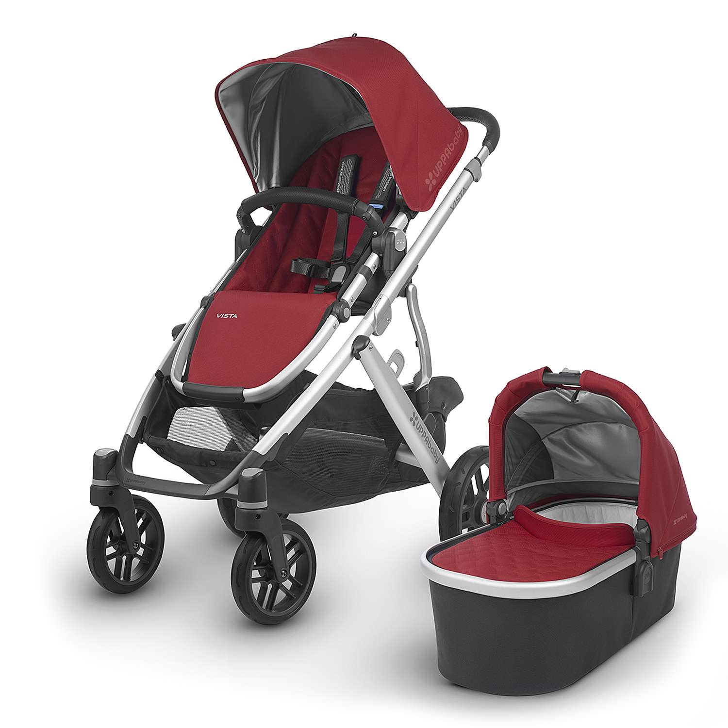 Коляска 2 в 1 UPPAbaby Vista 2018 Denny True Red - фото 1