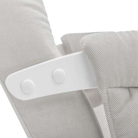 Кресло для кормления Milli Smile с карманами Молочный дуб / ткань Verona Light Grey
