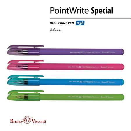 Набор из 5-ти шариковых ручек Bruno Visconti PointWrite Special синие