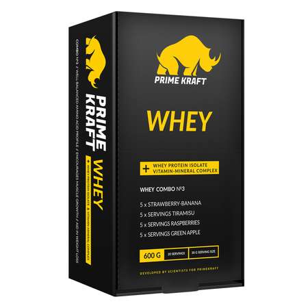 Протеин сывороточный Prime Kraft Whey combo №3 30г*20шт