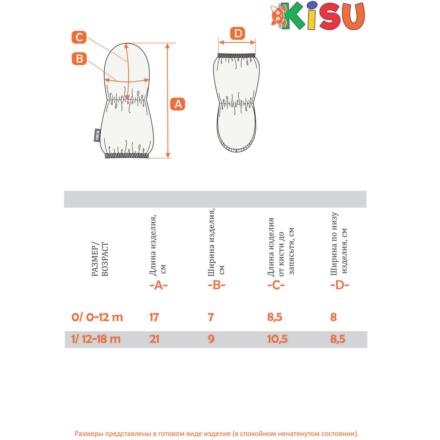Рукавицы Kisu W21-05401/602 - фото 4
