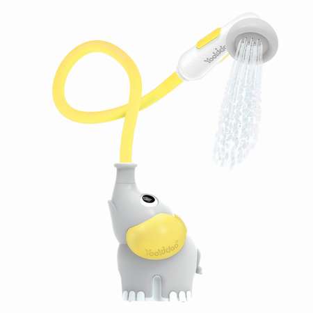 Детский душ для купания Yookidoo Слоненок серый с желтым