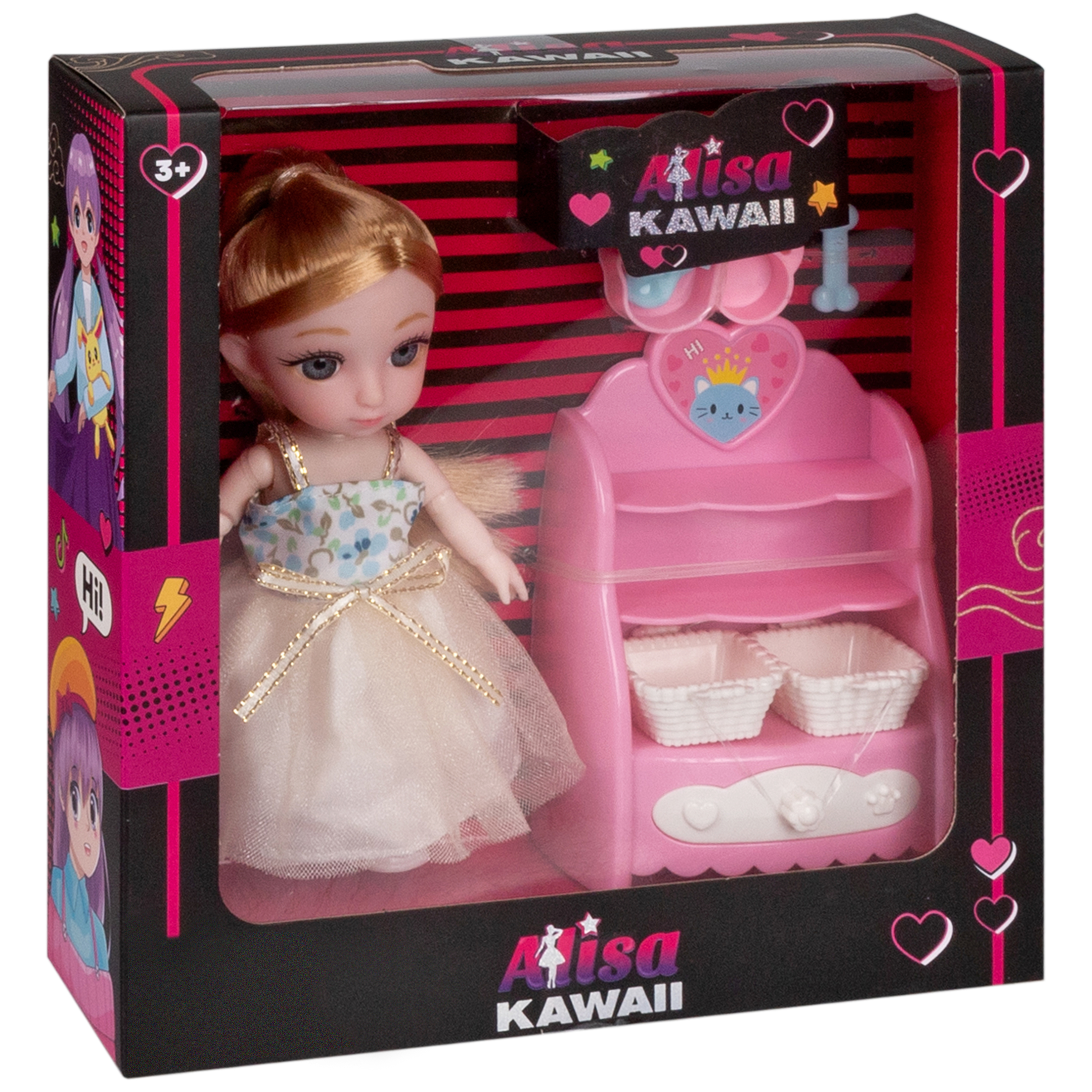 Кукла шарнирная 15 см 1TOY Alisa Kawaii выставка собак с аксессуарами Т24360 - фото 16