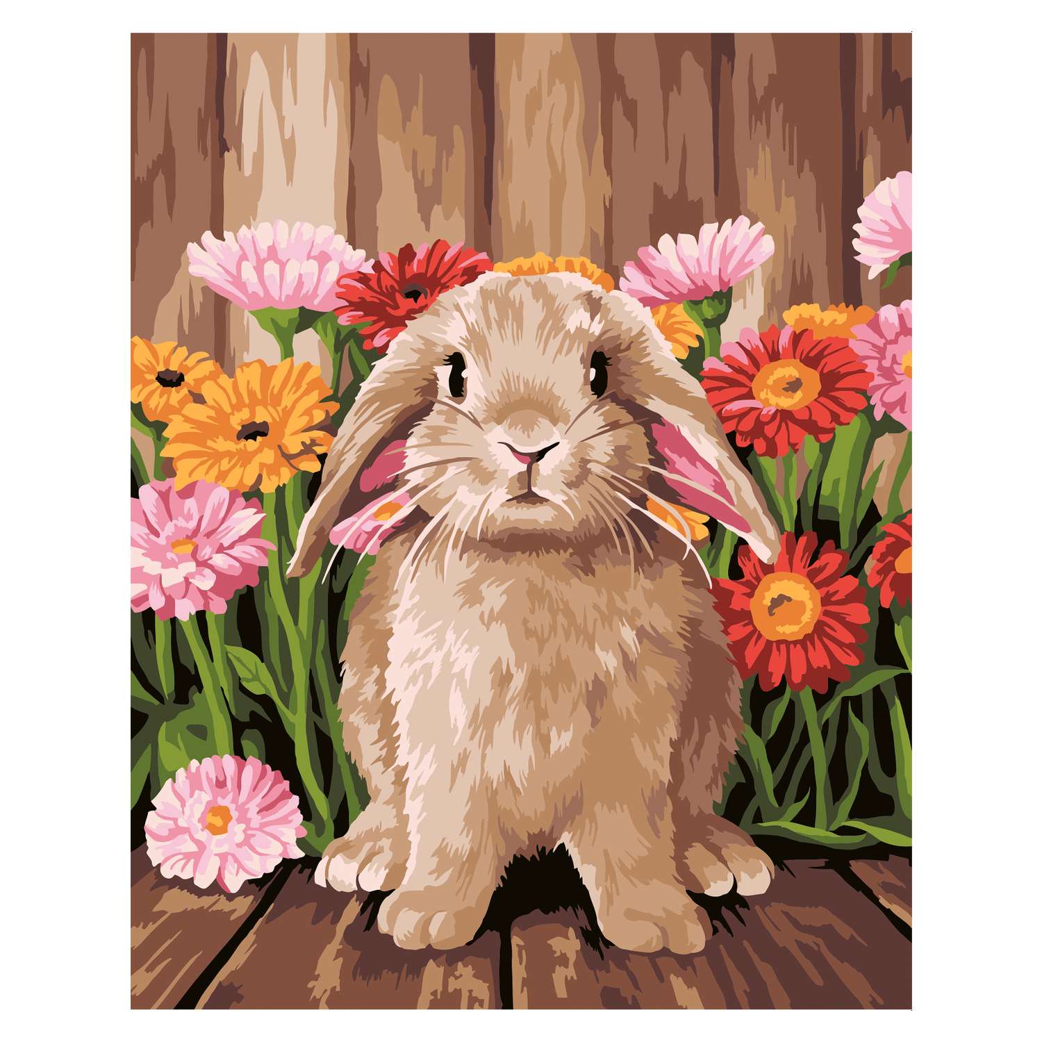 Картина по номерам Hobby Paint холст на деревянном подрамнике 40х50 см Милый кролик - фото 2