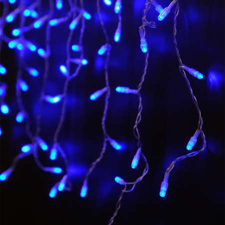 Гирлянда SH Lights Бахрома 100 синих LED с эффектом мерцания 2м