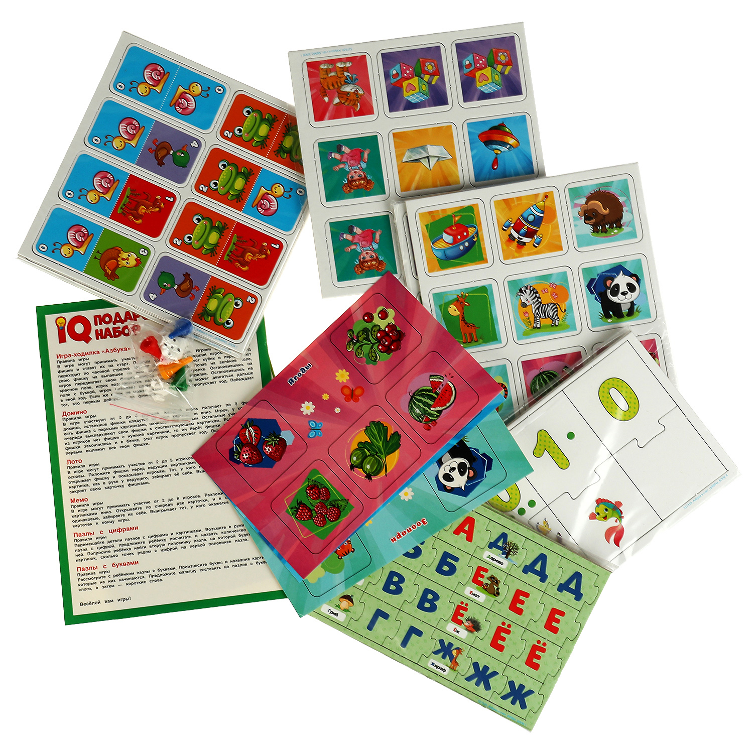 IQ-подарочный набор Умные игры Азбука и счёт Жукова 7предметов 305900 - фото 3