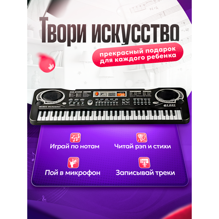 Синтезатор детский FAIRYMARY с микрофоном