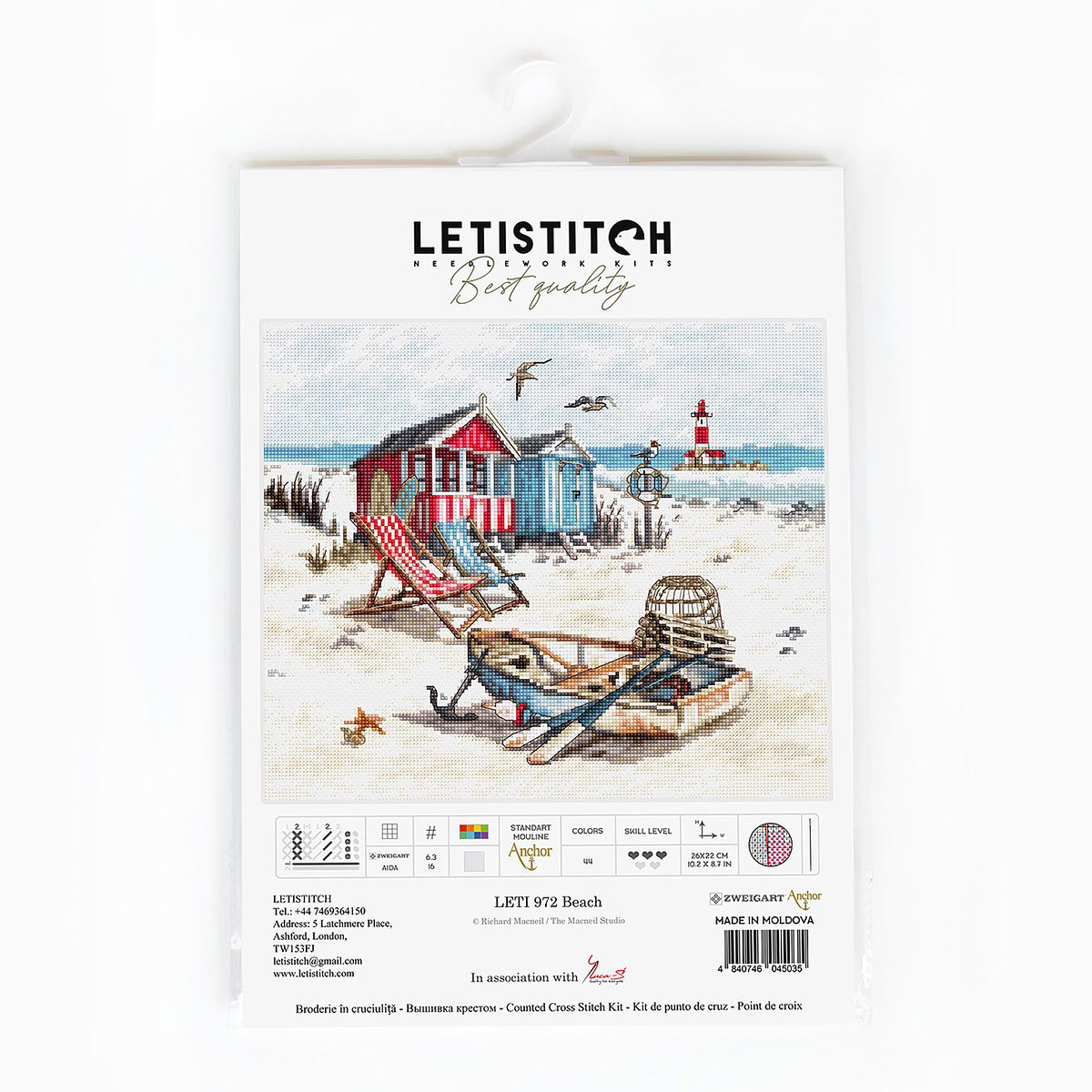 Набор для вышивания Letistitch крестом Leti972 Пляж 26х22 см - фото 6