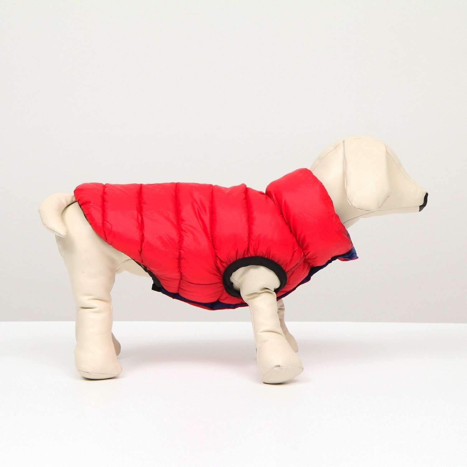 Куртка для собак Sima-Land двухсторонняя S40 красная/синяя - фото 1