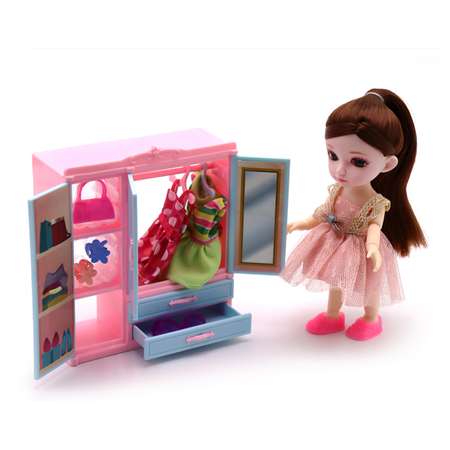 Набор игровой Funky Toys кукла шарнирная Малышка Лили 16 см гардеробная FT72007