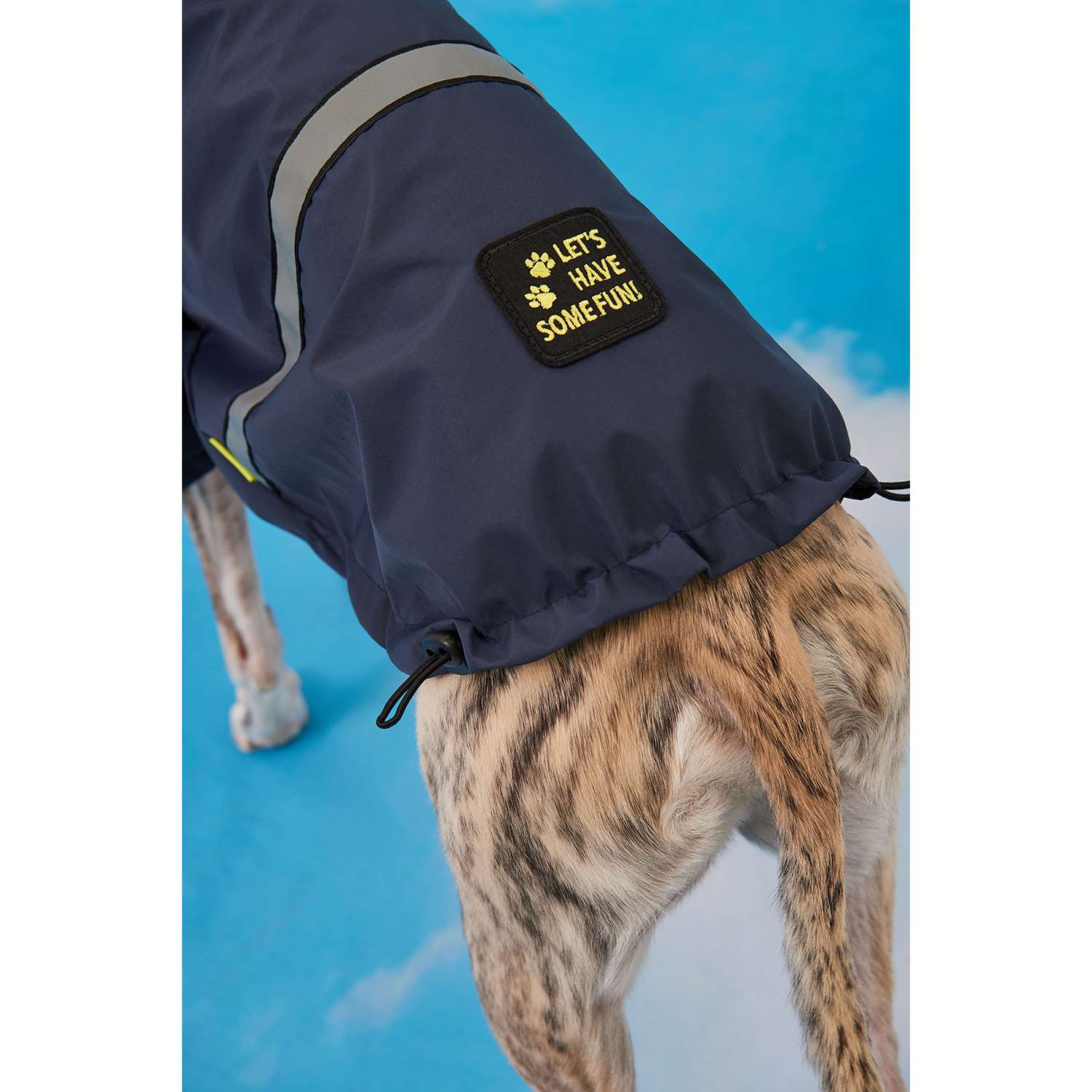 Куртка-дождевик для собак Зоозавр тёмно-синяя 50 - фото 12