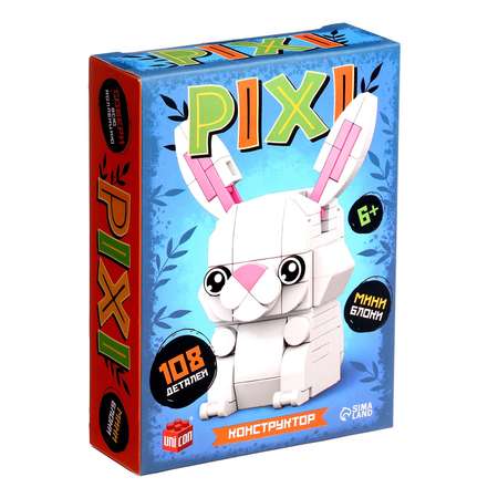 Конструктор «PIXI. Зайка» Unicon мини блоки