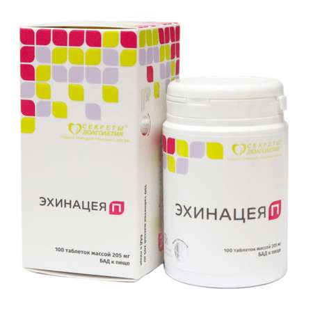 Витаминный комплекс Парафарм Эхинацея П. 2 упаковки по 100 таблеток