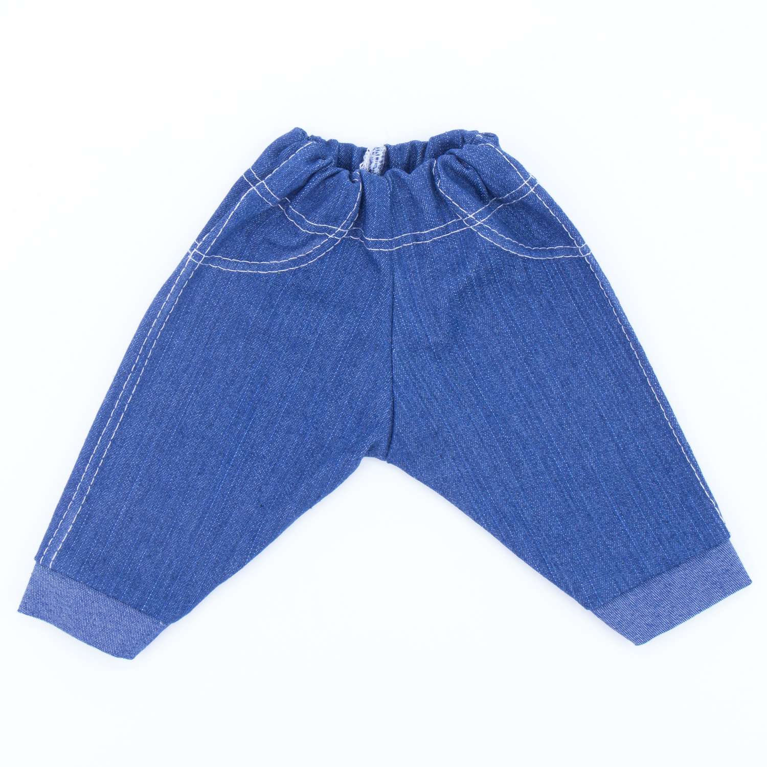 Комплект для пупса Модница 43-48 см: куртка с опушкой джинсы и шапочка 6120 бирюзовый 6120бирюзовый - фото 13