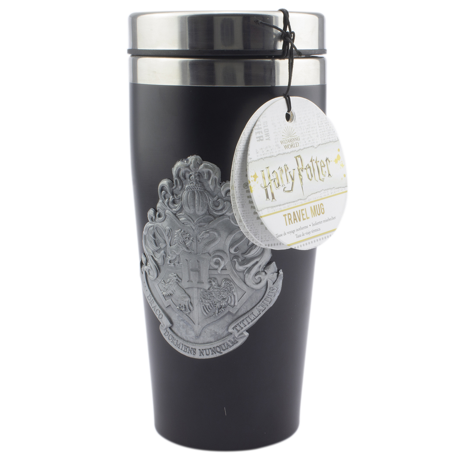 Термокружка PALADONE Harry Potter Hogwarts Travel Mug with Metal Badge 450мл PP6723HP - фото 2