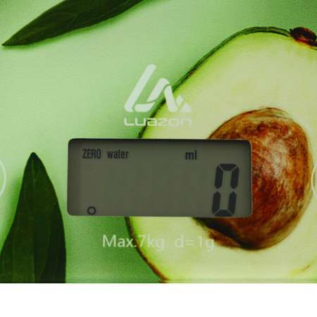 Весы кухонные Luazon Home LVK-501 «Авокадо» электронные до 7 кг