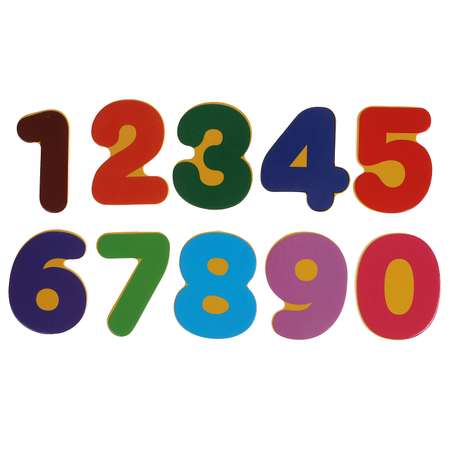 Игрушка деревянная Буратино Три Кота вкладыш цифры