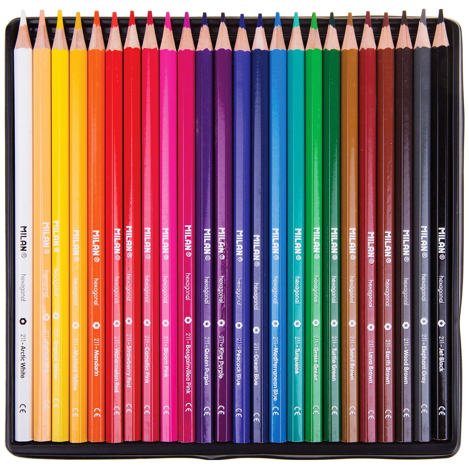 Цветные карандаши MILAN 211 24 цвета - фото 2