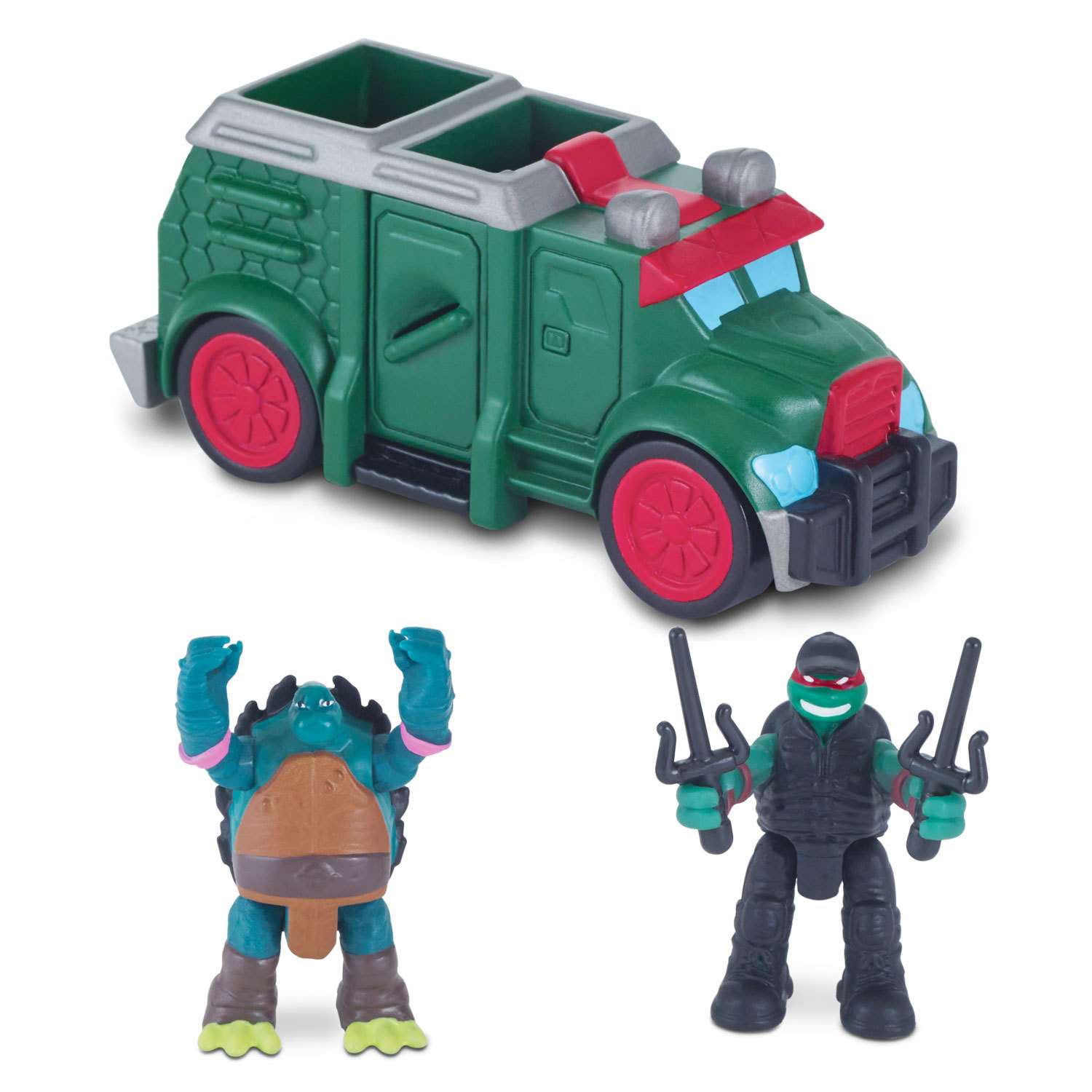 Игрушка Ninja Turtles(Черепашки Ниндзя) Бронированный грузовик с Рафом и Слешом 87611 87611 - фото 1