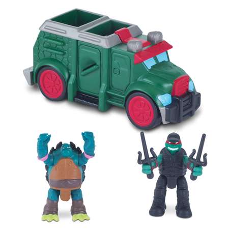 Игрушка Ninja Turtles(Черепашки Ниндзя) Бронированный грузовик с Рафом и Слешом 87611