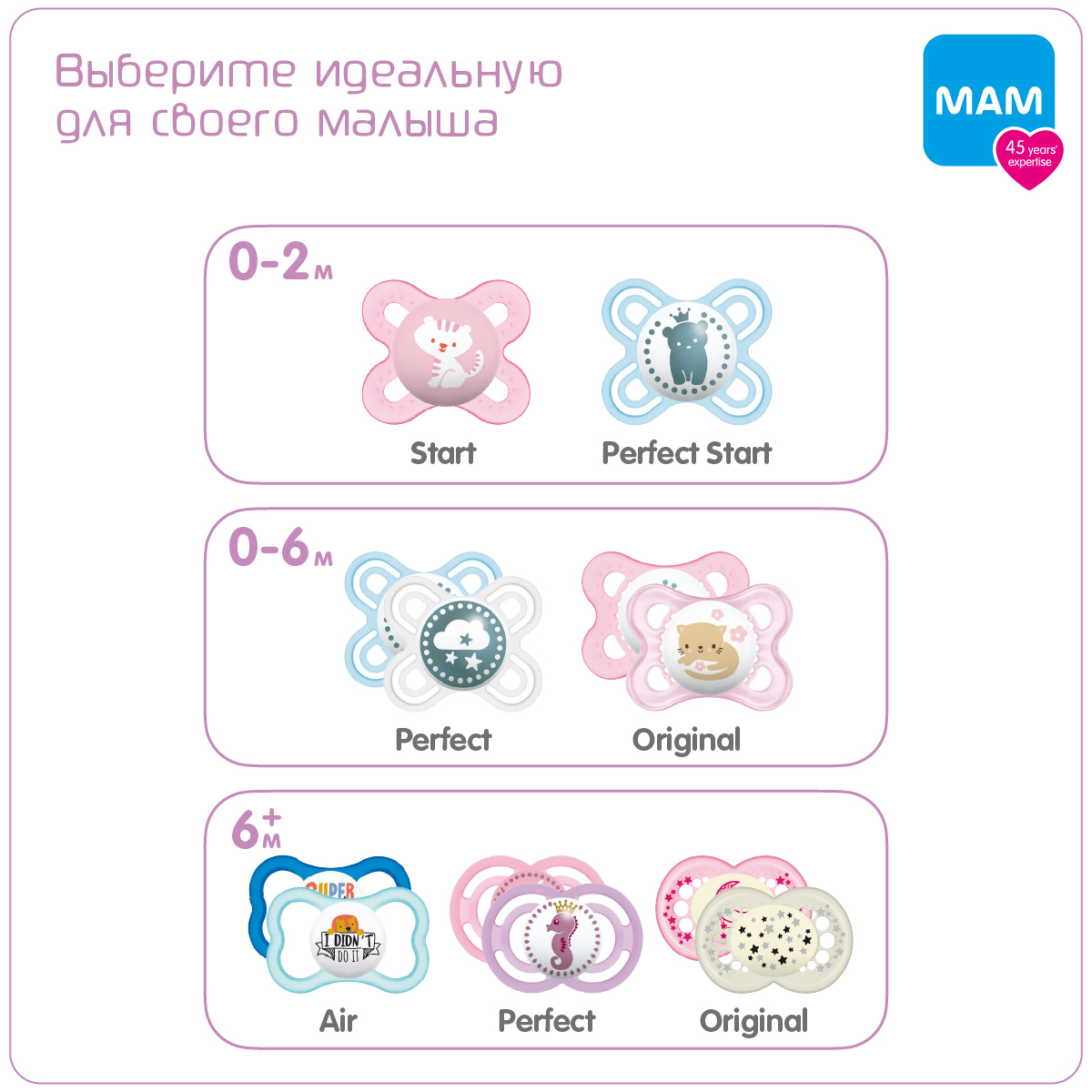 Пустышка MAM Original из латекса 2 шт и контейнер 0-6 мес - фото 4