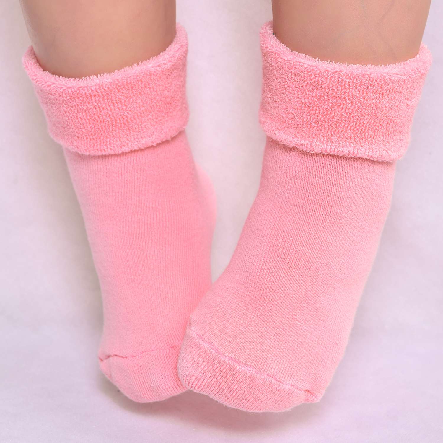 Носки утепленные LerNa IM-12/Белый.Розовый - фото 5