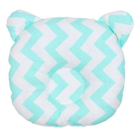 Подушка AmaroBaby анатомическая First Pillow Зигзаг мята