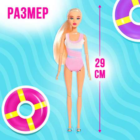 Кукла-модель Happy Valley Шарнирная «Ксения - Олимпиада по плаванию»