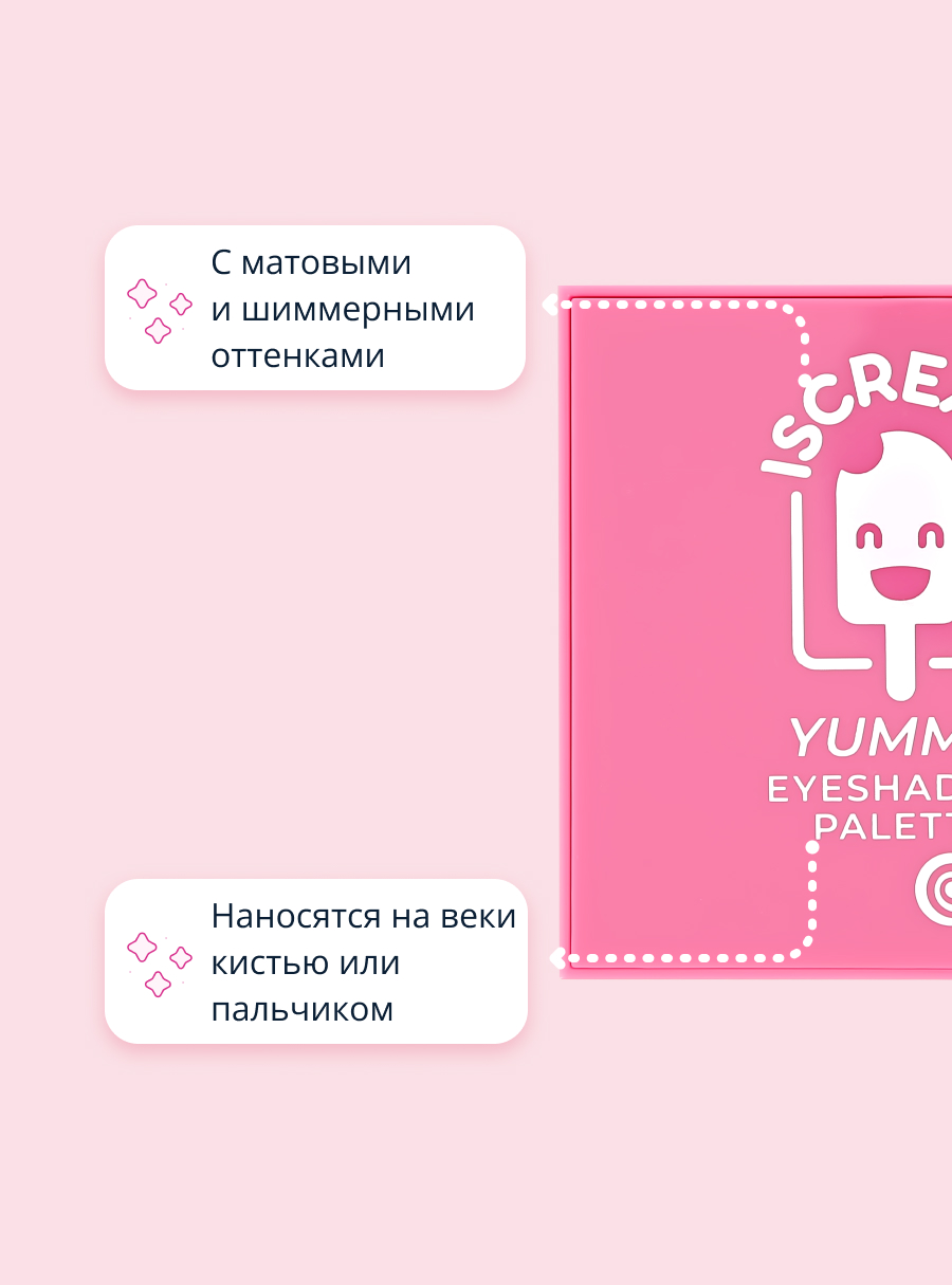 Палетка теней ISCREAM Yummy тон 03 peach - фото 2