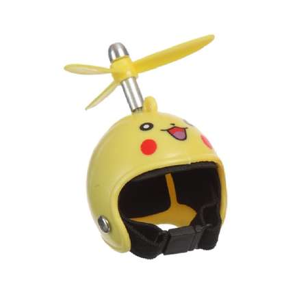 Велосипедный звонок Mobylos Утка в шлеме с пропеллером Пикачу