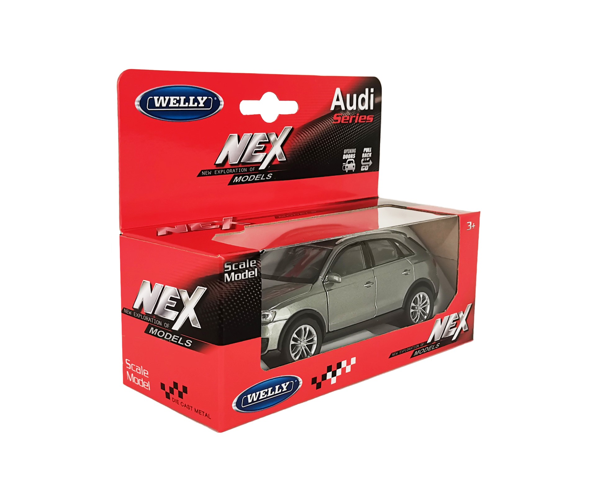 Машинка WELLY 1:38 Audi Q3 цвет в ассортименте 43666W - фото 18