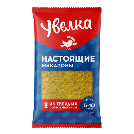 Вермишель паутинка Увелка из твердых сортов пшеницы 450 г