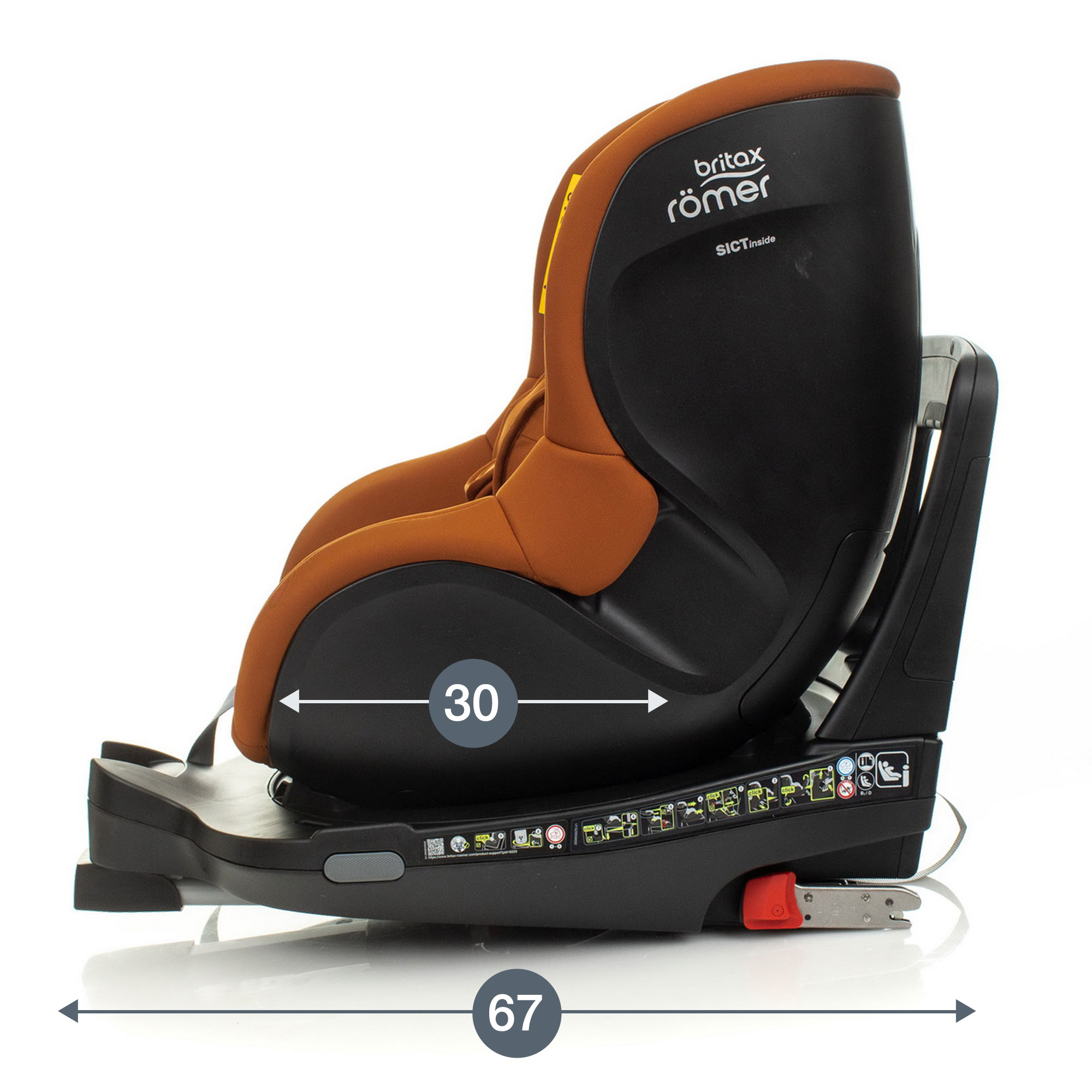 Автокресло Britax Roemer Dualfix i-Size Golden Cognac - фото 13