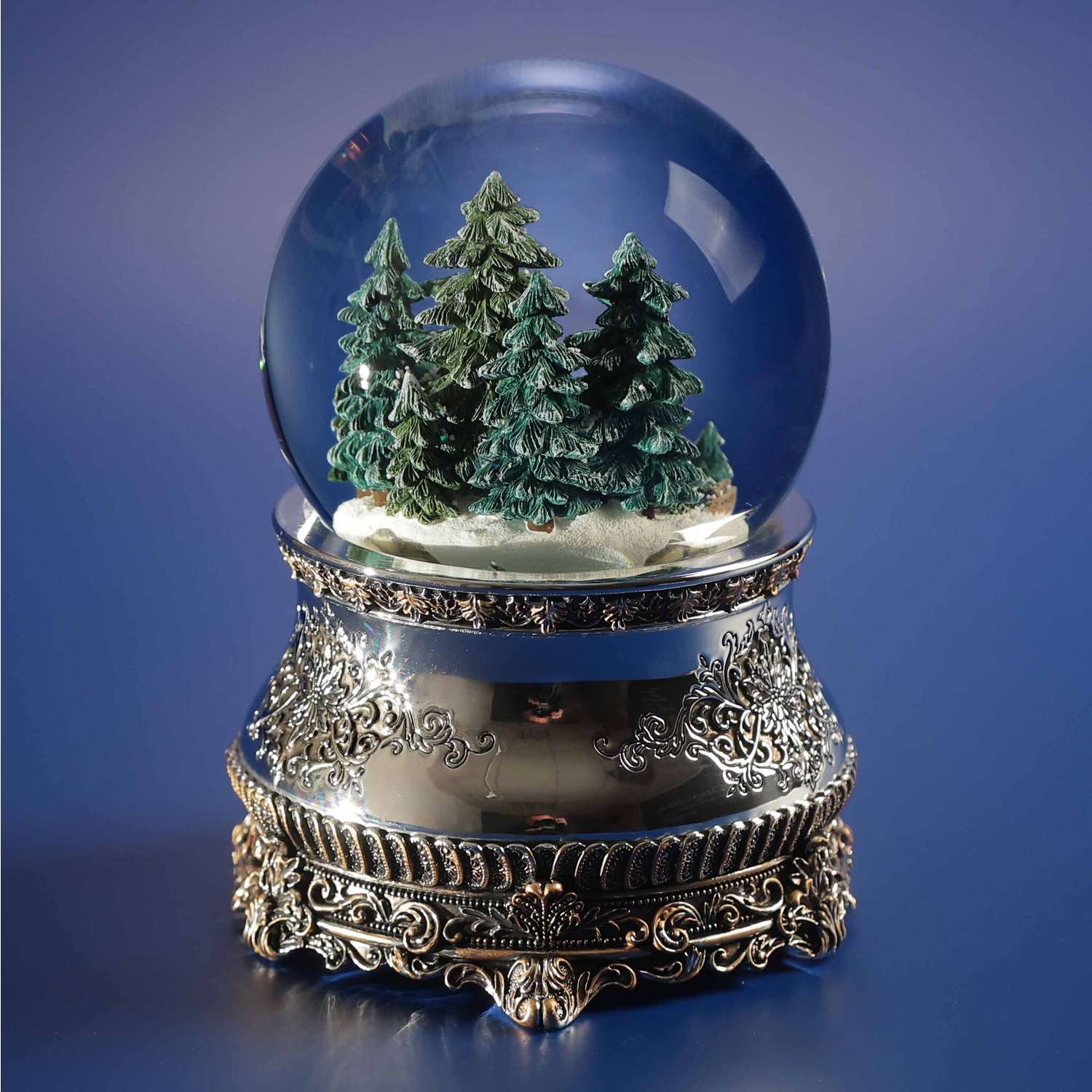 Стеклянный снежный шар Glassglobe Охотничий домик - фото 5