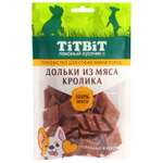 Лакомство для собак Tiibit 100г для мини пород дольки из мяса кролика