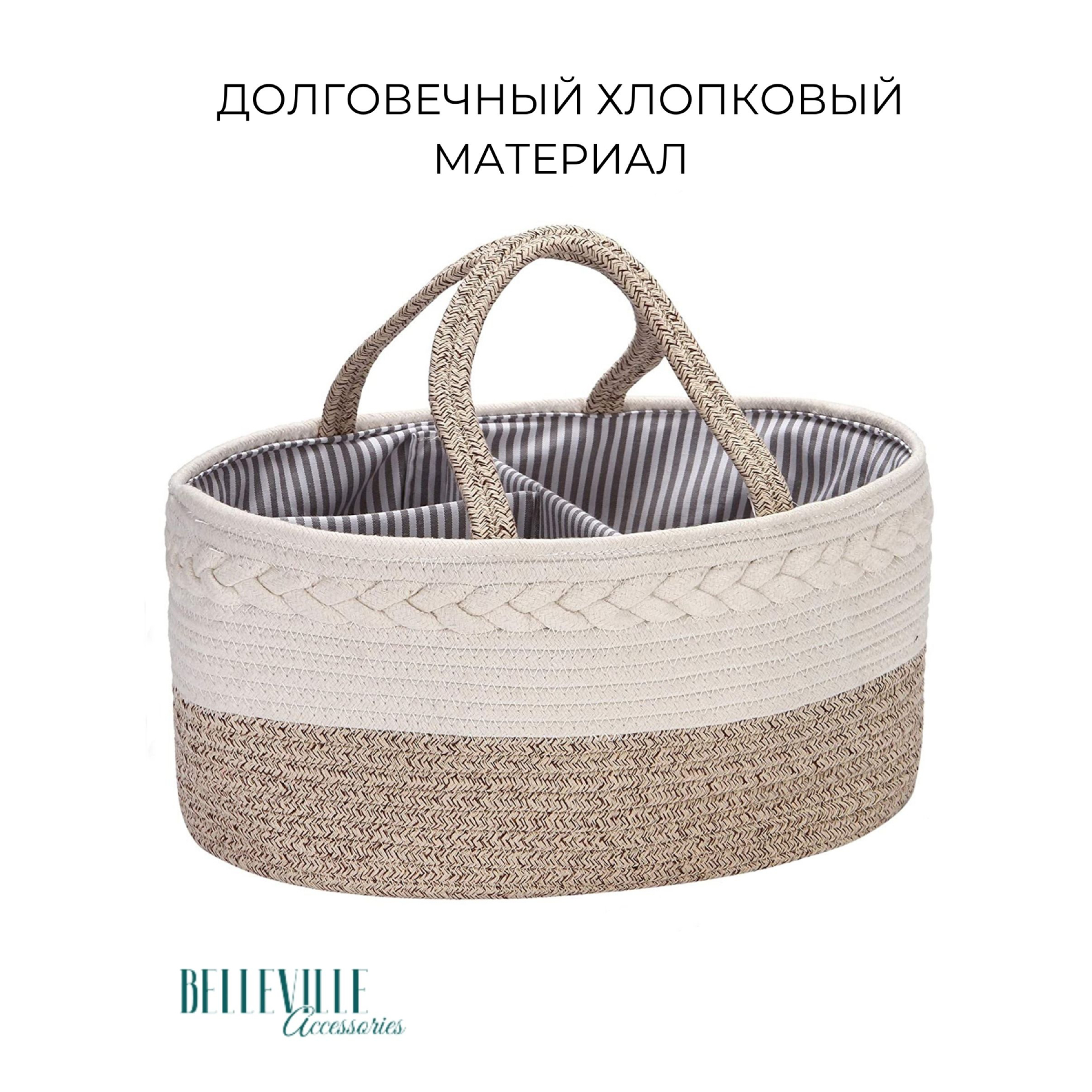 Корзина-органайзер Belleville Accessories для хранения вещей и принадлежностей новорожденного - фото 2