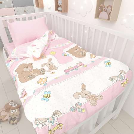 Комплект постельного белья Маленькая соня Любимые игрушки 3 предмета м100.05.04 4905-2_4906-2