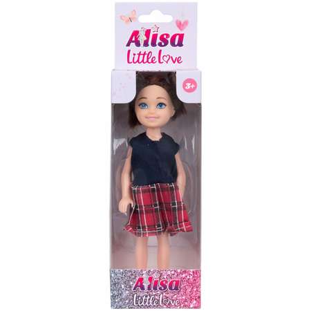 Кукла детская 1TOY Alisa Little Love брюнетка маленькая мини 14 см