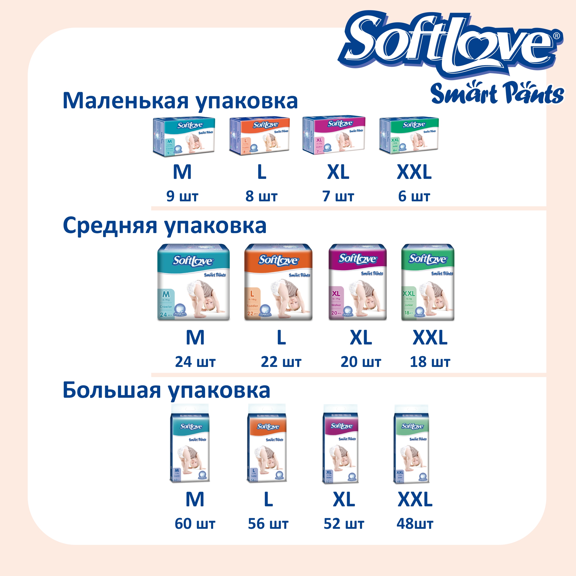 Трусики Softlove 6 шт. XXL - фото 4