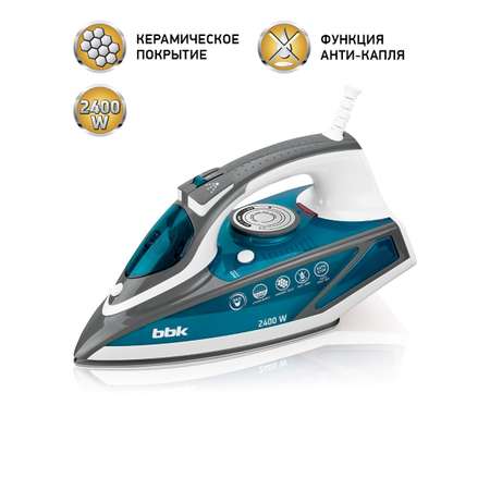 Утюг электрический BBK ISE-2402 синий