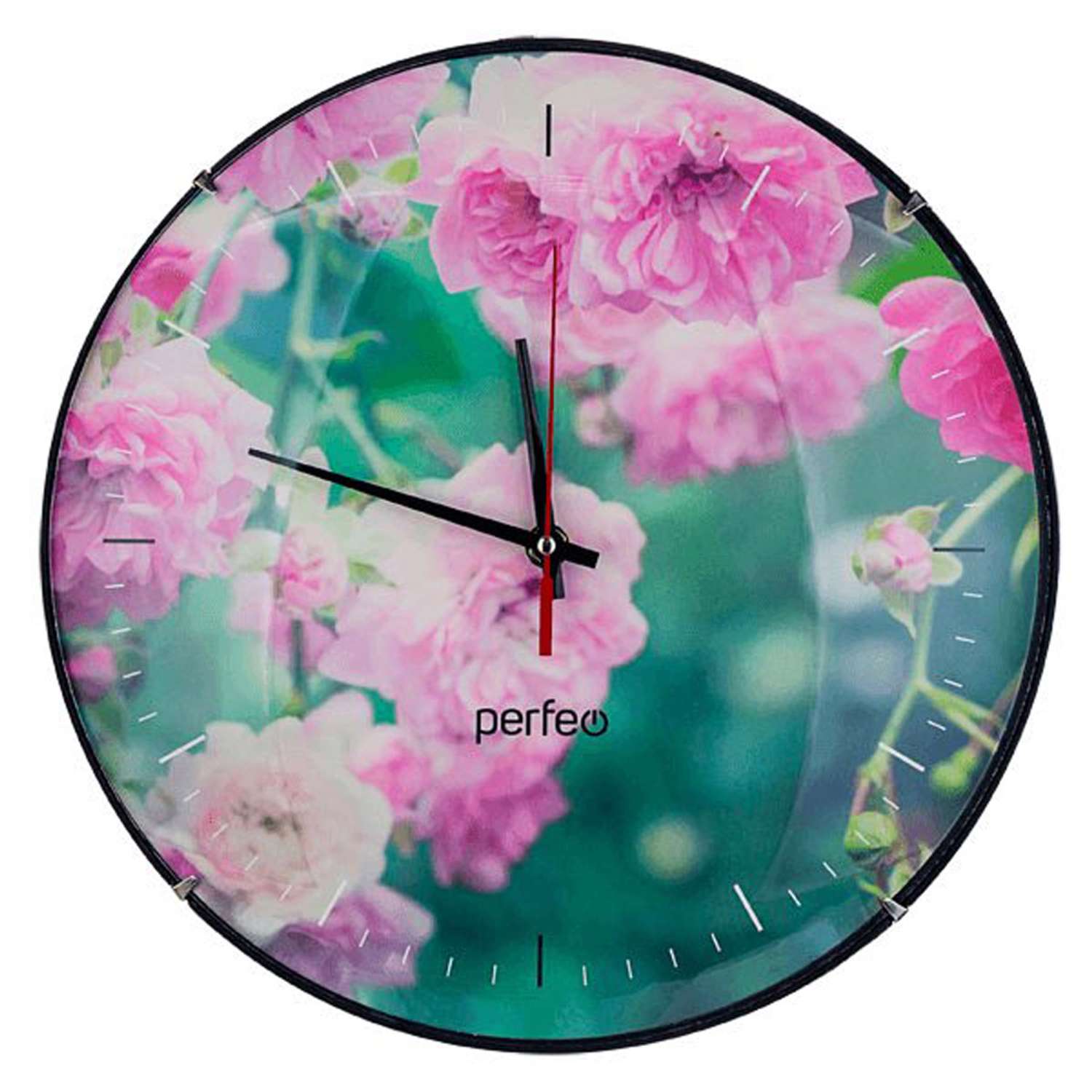 Настенные часы Perfeo PF-WC-006 роза - фото 1