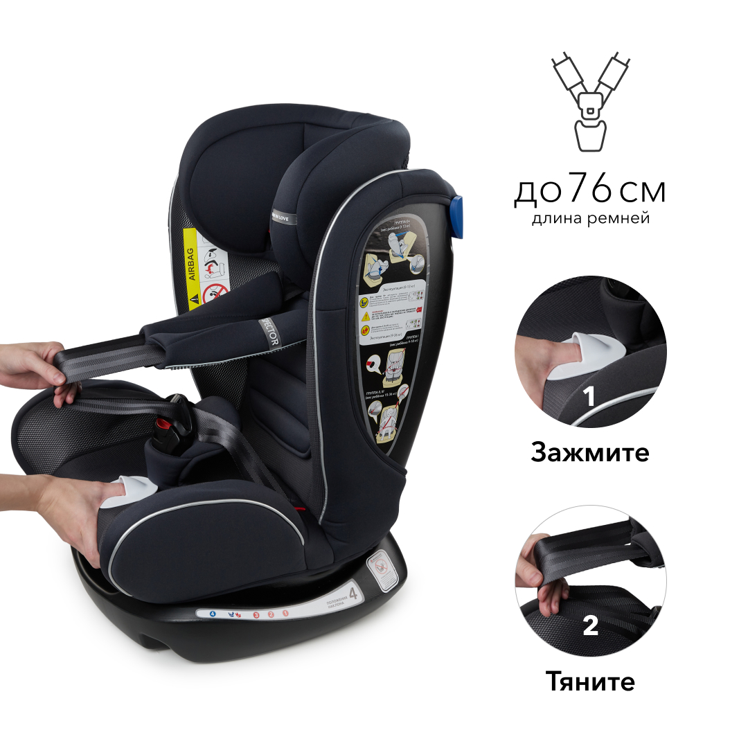 Автокресло Happy Baby Spector Navy Blue - фото 6