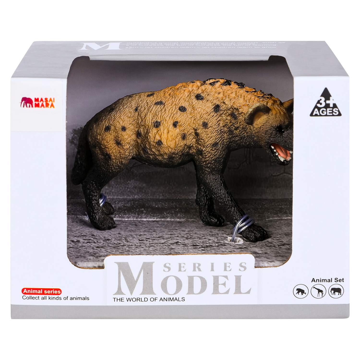 Игрушка фигурка Masai Mara Пятнистая гиена Мир диких животных MM211-164 - фото 6