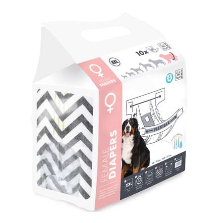 Подгузники для собак M-PETS XL 48-70см 10шт