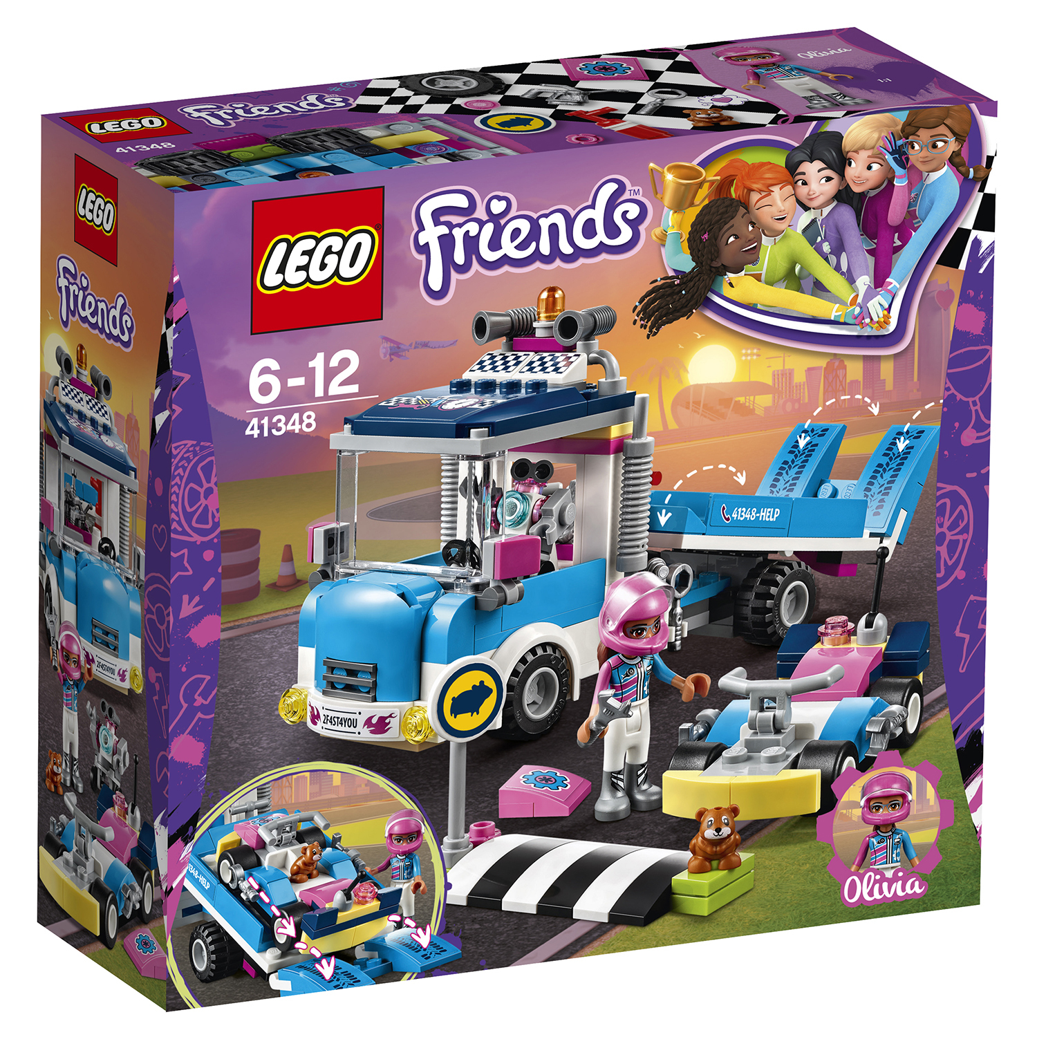 Конструктор LEGO Friends Грузовик техобслуживания 41348 - фото 2