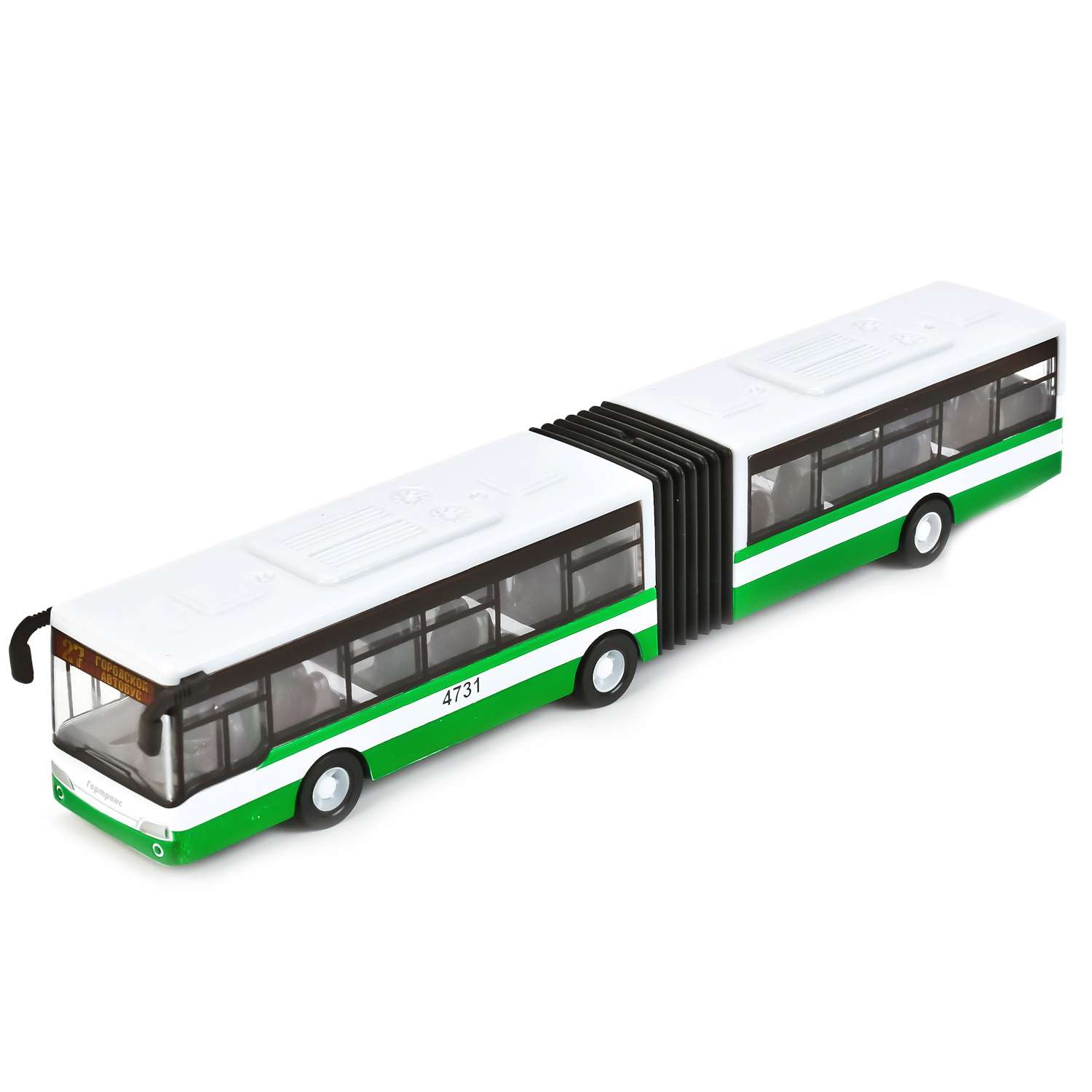 Автобус Технопарк металлический с гармошкой 215170 - фото 1