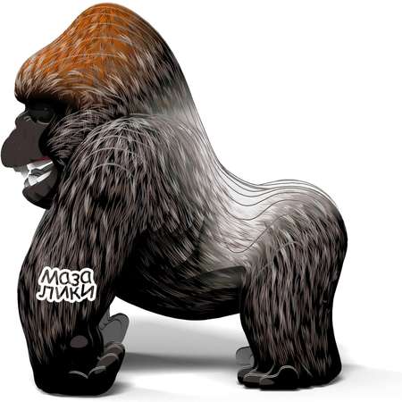 Сборная 3D игрушка-пазл Мазалики горилла